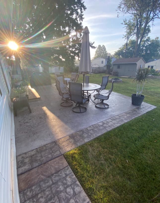Finished Outdoor Living Area